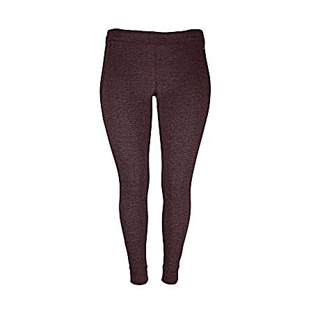 Women's Force Blackberry Heather Midweight Base Layer Pant