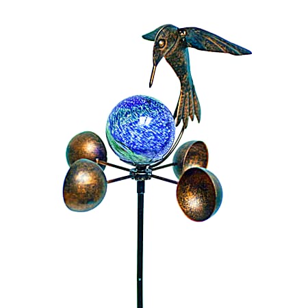Illuminarie Hummingbird Spinner Stake