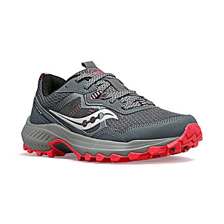 Women's Grey/Coral Excursion Trail Athletic Shoes