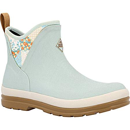 Women's Blue Floral Original Ankle Boots