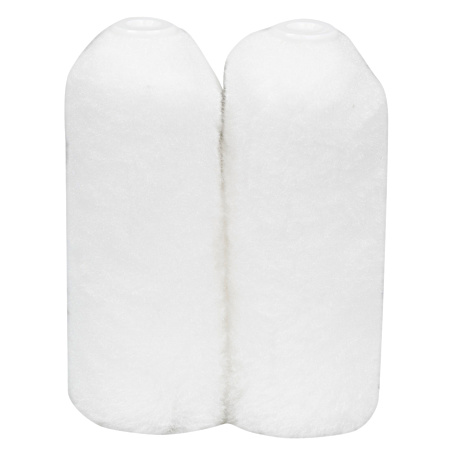 4 in. x 1/2 in. White Woven Mini Roller - 2 Pk.
