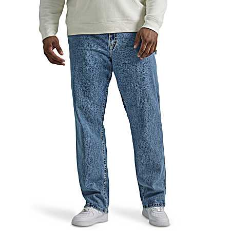 Men's Solo Blue Workwear Loose Carpenter Jeans