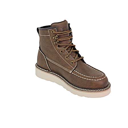 Kids' Brown Crazyhorse 6 in. Moc Toe Boots