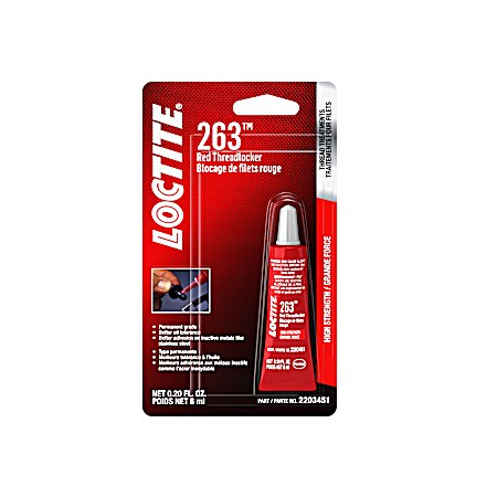 .20 fl oz Threadlocker Red 263 High Strength