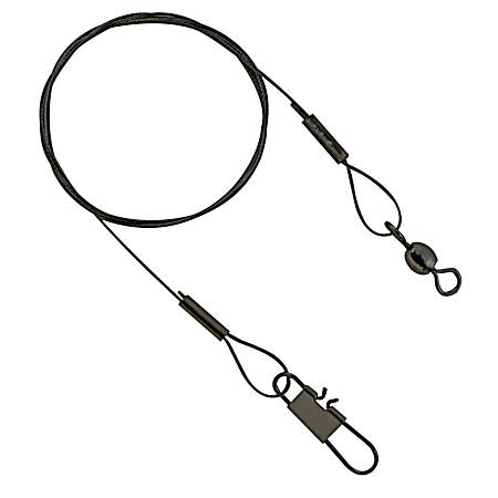 36 in. Nylon Coated Black Steel 20 lb. Test Wire Leader