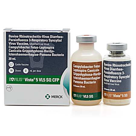 VISTA 5 VL5 SQ Cattle Vaccine - 10 Dose