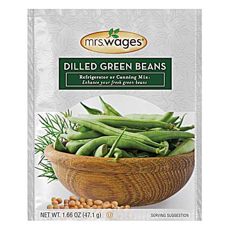 1.66 oz Dilled Green Beans Refrigerator or Canning Mix