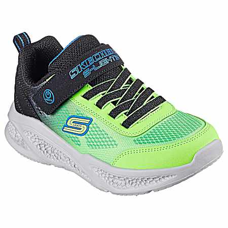 Boys' Black/Lime Meteor S Lights Shoes