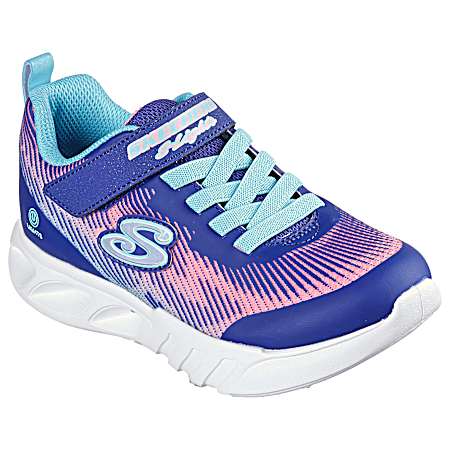 Girls' Navy S Lights Flicker Flash Shoes