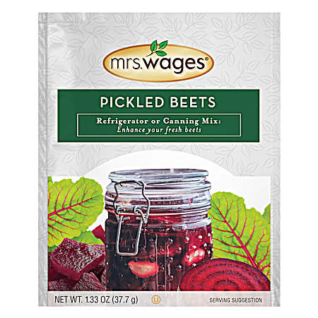 1.33 oz Pickled Beets Refrigerator or Canning Mix