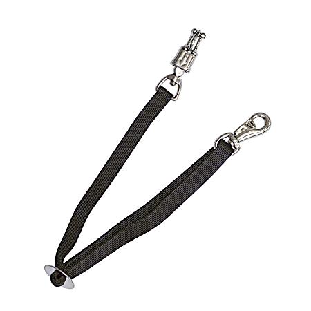 Black Nickel Snap Nylon Web Trailer Tie