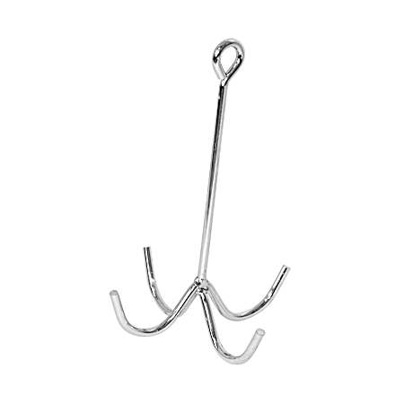 Nickel Plated Four Prong Harness Hook