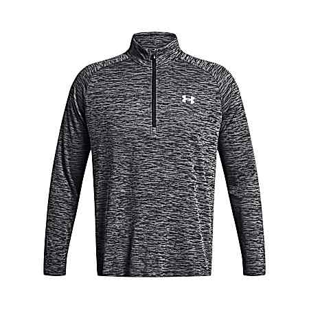Men's Tech Textured 1/2 Zip Long Sleeve Shirt