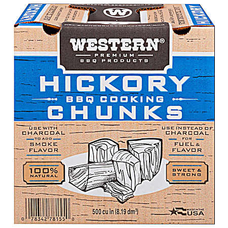 500 cu. in. Hickory Chunks