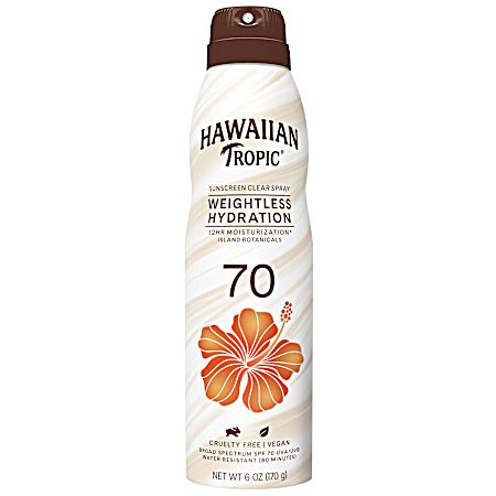 6 oz Weightless Hydration Clear Sunscreen Spray SPF 70