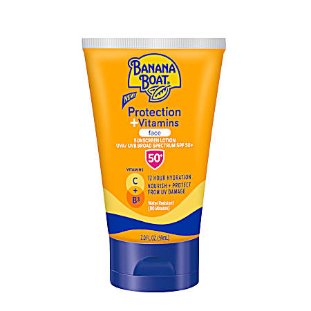 2 oz Protection + Vitamins SPF 50 Face Sunscreen Lotion