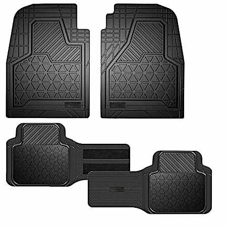 3 pc Dickies Adjustable Truck Floor Mats - Black