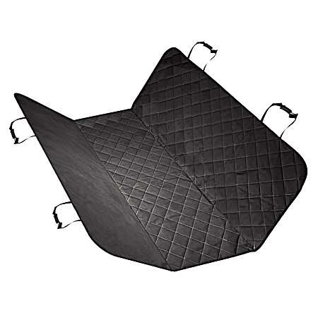 Quilted Pet Hammock Seat Cover - Black