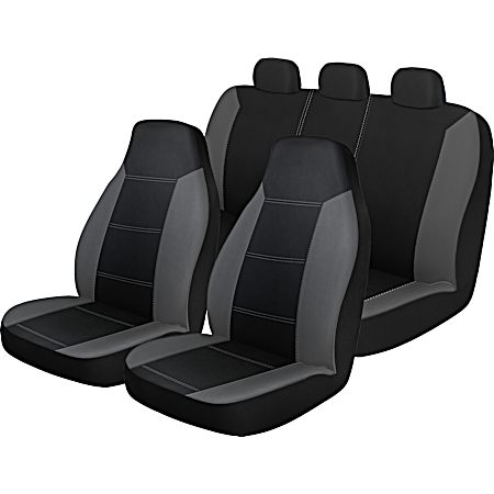 3 pc Reflex Seat Covers - Black/Gray