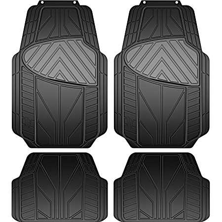 4 pc Armor All All-Season Floor Mats - Black/Gray