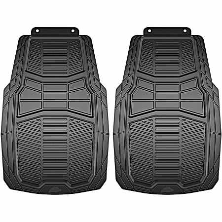 2 pc Armor All Heavy-Duty Rubber Truck/SUV Front Floor Mats - Black
