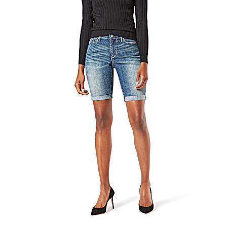 Women's Cape Town Mid-Rise Skinny Bermuda Shorts