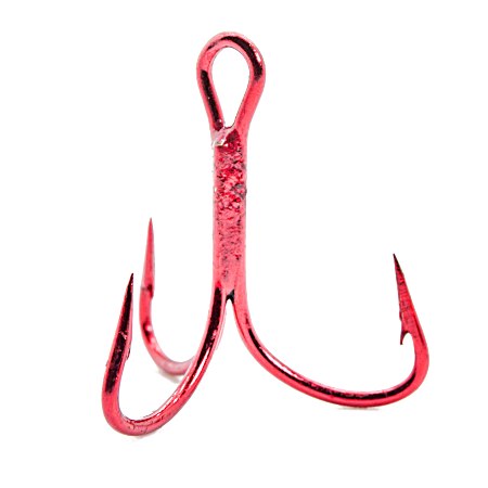 Triple Grip Treble Hooks - Red