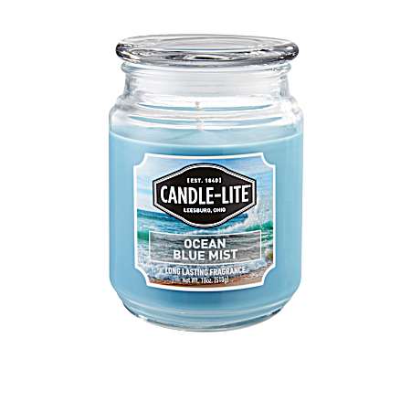 18 Oz Ocean Blue Mist Jar Candle