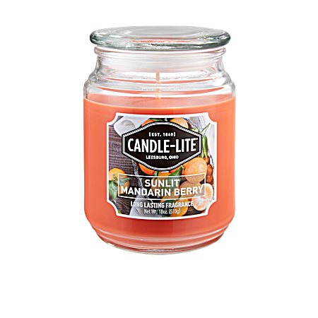 18 Oz Sunlit Mandarin Berry Jar Candle
