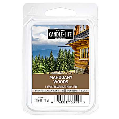 2.5 oz Mahogany Woods Wax Melts