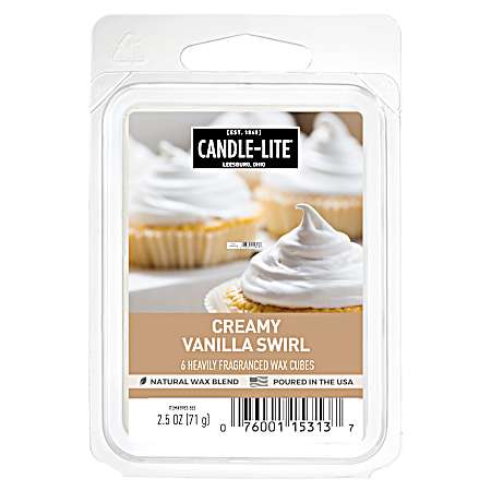 2.5 oz Creamy Vanilla Swirl Wax Melts