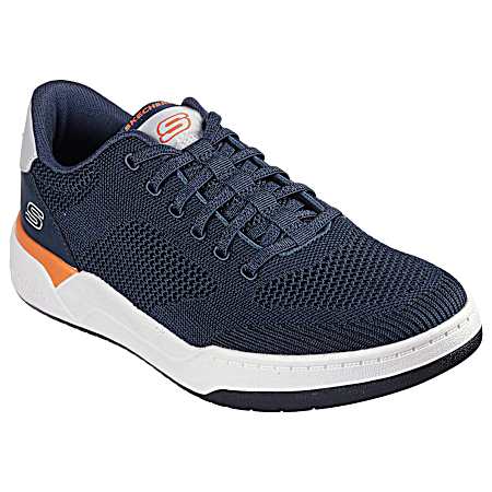 USA Men's Navy Knit Sneakers