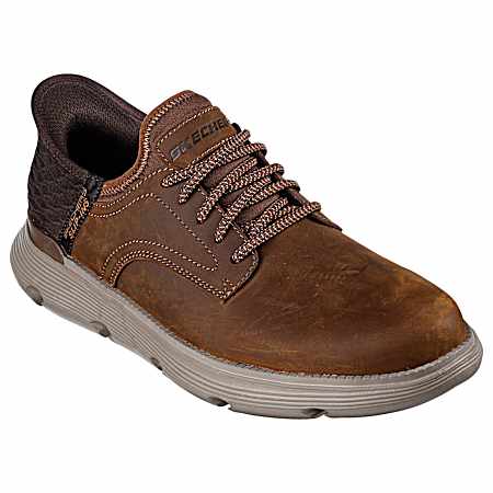 USA Men's Dark Brown Garza Gervin Slip-Ins Shoes