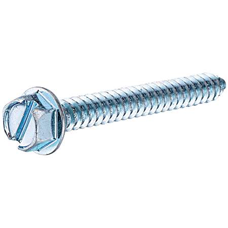 Zinc Slotted Hex Head Sheet Metal Screw
