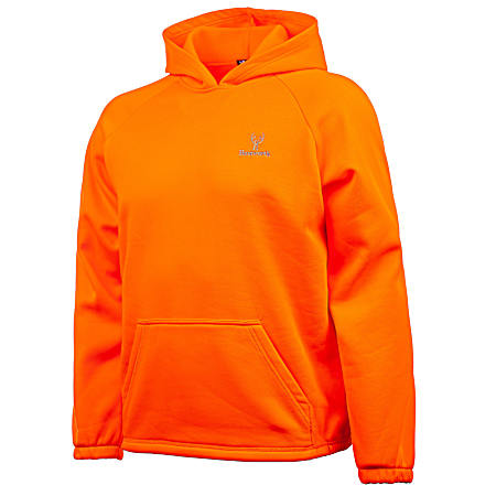Men's Blaze Orange Knit Jersey Hoodie