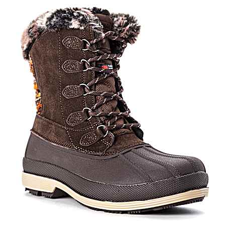 Women's Brown Lumi Tall Winter Boots