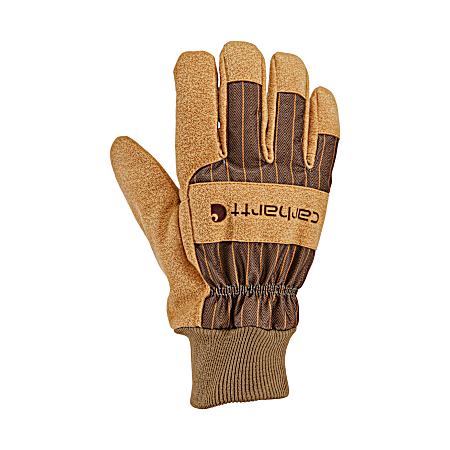 Men's Insulated Synthetic Suede Knit Cuff Glove