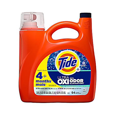 132 oz. HE Turbo Clean Odor Eliminators Ultra Oxi Liquid Laundry Detergent