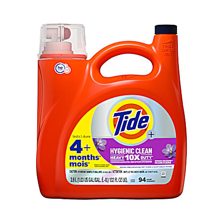 Hygienic Clean 132 oz. HE Heavy Duty 10X Liquid Detergent - Spring Meadow Scent