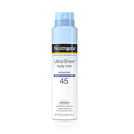 5 oz Ultra Sheer Body Mist Sunscreen Spray - SPF 45