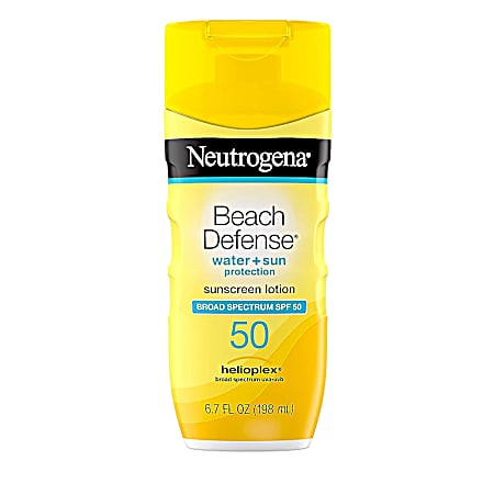 6.7 oz Beach Defense Water-Resistant Body Sunscreen Lotion - SPF 50