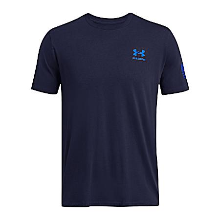Men's Freedom Flag Gradient Short Sleeve Shirt