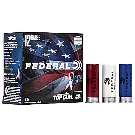 12 Gauge Top Gun 8 Shot Target Loads - 25 Rounds
