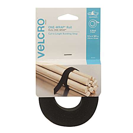 3/4 in x 12 ft ONE-WRAP Black Roll Bundling Strap