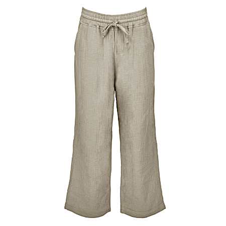Women's Pull-On Gauze Pants w/ drawstring