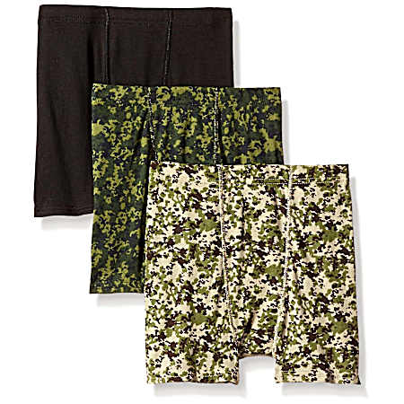 Boys' Assorted ComfortSoft Tagless Dyed Boxer Briefs - 3 Pk