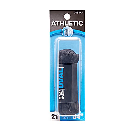 Black Oval Athletic Shoe Laces