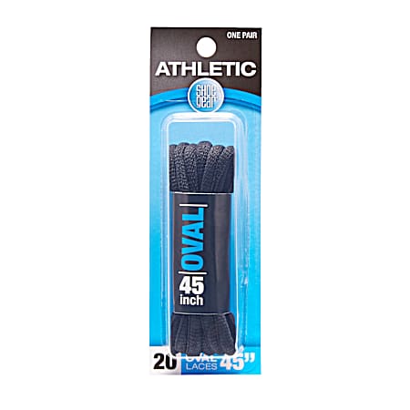 Black Oval Athletic Shoe Laces