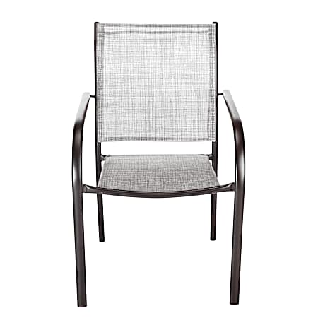 St. Croix Grey Sling Stack Chair