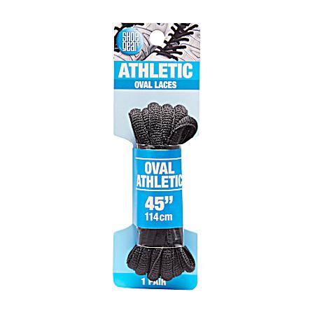 Oval Black Shoe Laces